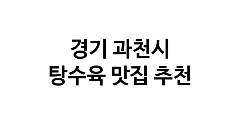 DE.dodo | 지금 탕수육추천 합니다 경기 과천시에서 탕수육잘하는 맛집이예요