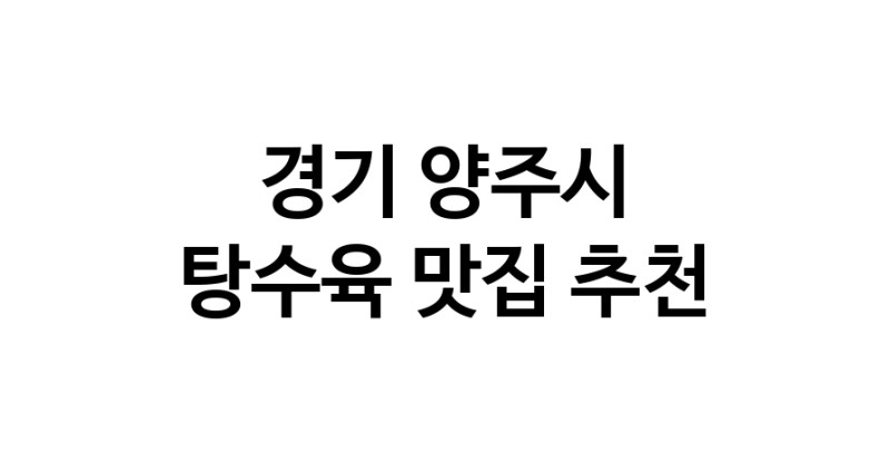 DE.dodo | 경기 양주시에서 추천하는 탕수육 맛집 입니다 DE.dodo | 경기 양주시에서 추천하는 탕수육 맛집 입니다
