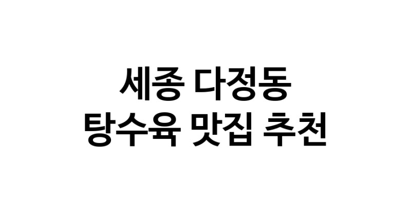 DE.dodo | 세종 다정동 탕수육 추천 가까운 탕수육맛집 소개합니다 white.Image3__800_800-6